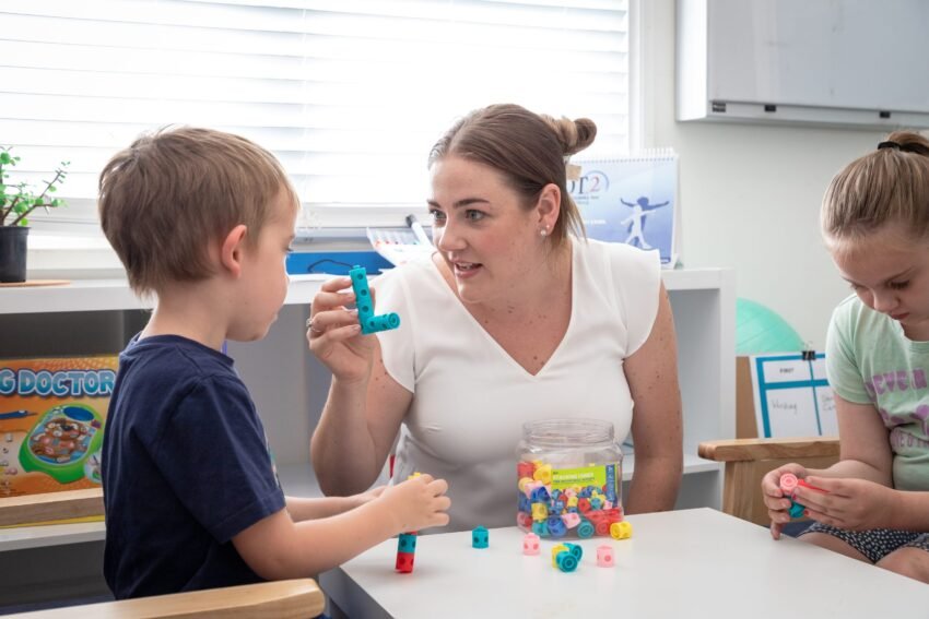 Occupational therapy session with children at The Wellness Place in Bassendean