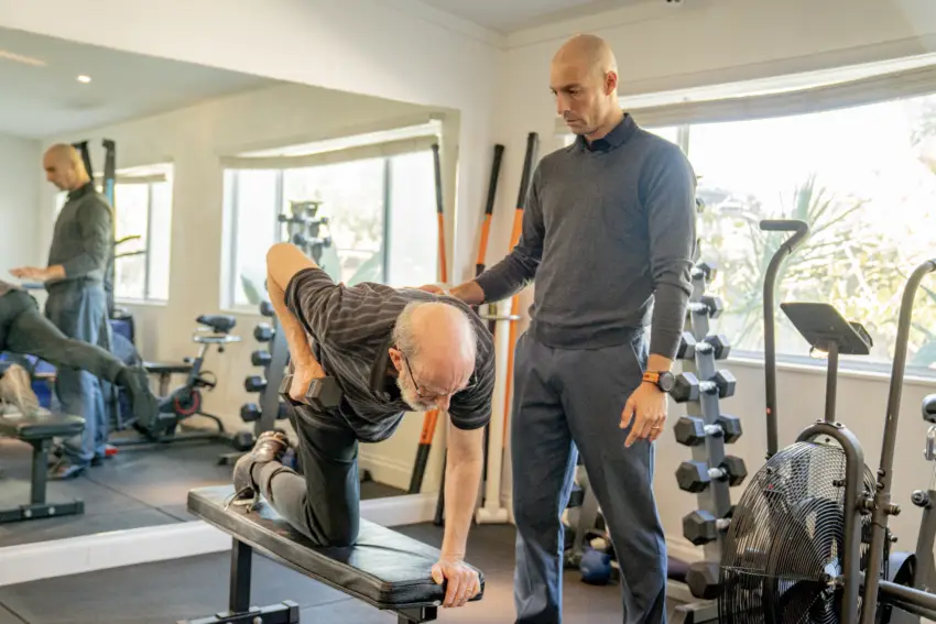 Exercise physiologist treating client at The Wellness Place in Bassendean Perth